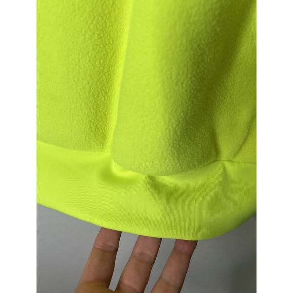 Magnlens Neon Yellow Pullover Fleece Size XS Activewear Athleisure - Picture 2 of 6